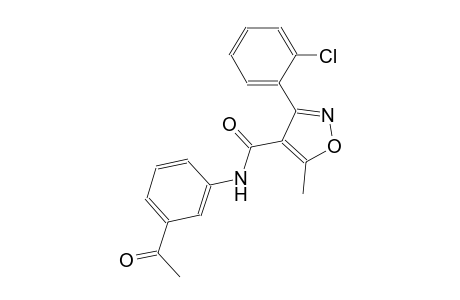 N-(3-acetylphenyl)-3-(2-chlorophenyl)-5-methyl-4-isoxazolecarboxamide