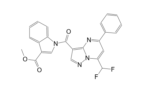 methyl 1-{[7-(difluoromethyl)-5-phenylpyrazolo[1,5-a]pyrimidin-3-yl]carbonyl}-1H-indole-3-carboxylate