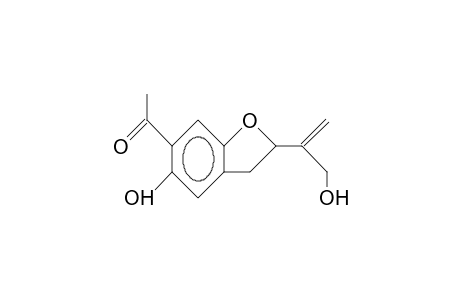 5-Hydroxy-6-acetyl-2-(1-hydroxymethylvinyl)-2,3-dihydrobenzofuran