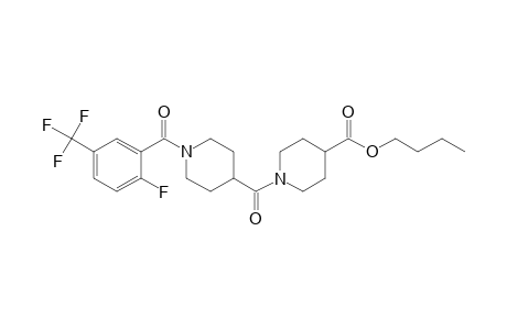 Isonipecotinoylisonipecotic acid, N'-(2-fluoro-5-trifluoromethylbenzoyl)-, butyl ester