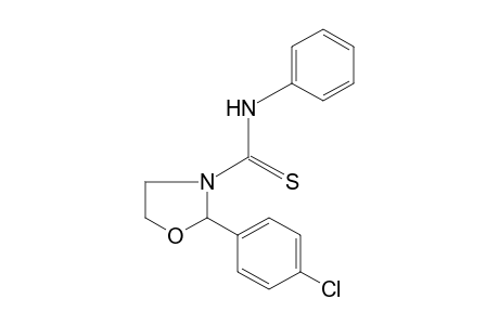 2-(p-chlorophenyl)thio-3-oxazolidinecarboxanilide