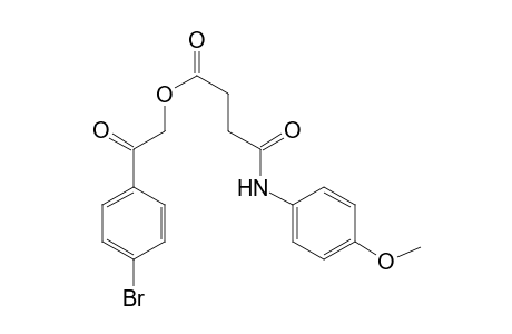 Butanoic acid, 4-[(4-methoxyphenyl)amino]-4-oxo-, 2-(4-bromophenyl)-2-oxoethyl ester