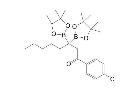 1-(4-chlorophenyl)-3,3-bis(4,4,5,5-tetramethyl-1,3,2-dioxaborolan-2-yl)octan-1-one