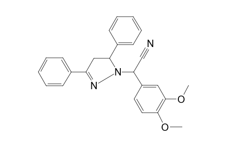 Acetonitrile, 2-(3,4-dimethoxyphenyl)-2-(3,5-diphenyl-2-pyrazolin-1-yl)-