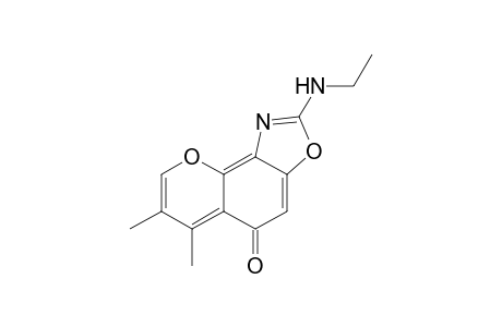 6,7-Dimethyl-2-ethylamino-5H-pyrano[6,5-e] benzoxazol-5- one