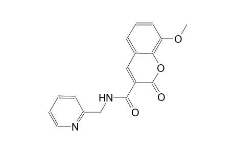 8-methoxy-2-oxo-N-(2-pyridinylmethyl)-2H-chromene-3-carboxamide