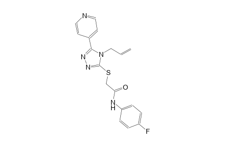 2-{[4-allyl-5-(4-pyridinyl)-4H-1,2,4-triazol-3-yl]sulfanyl}-N-(4-fluorophenyl)acetamide