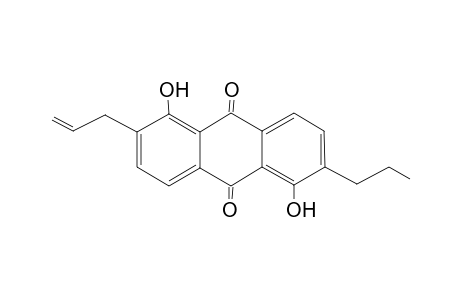1,5-Dihydroxy-2-(prop-2'-enyl)-6-propylanthraquinone