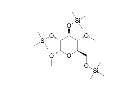 Glucopyranoside, methyl 4-O-methyl-2,3,6-tris-O-(trimethylsilyl)-, .beta.-d-