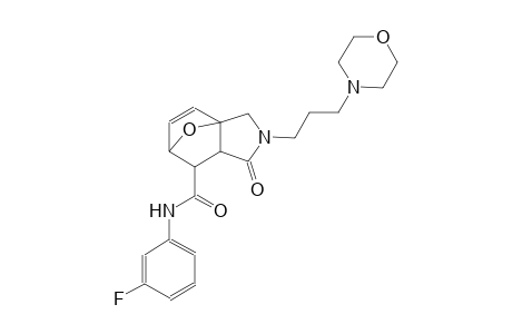 N-(3-fluorophenyl)-3-[3-(morpholin-4-yl)propyl]-4-oxo-10-oxa-3-azatricyclo[5.2.1.0¹,⁵]dec-8-ene-6-carboxamide