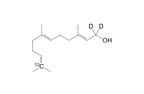 (11-13C,1,1-2H2)-(2E,6E)-3,7,11-trimethyldodeca-2,6,10-trien-1-ol