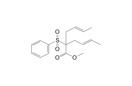 Acetic acid, 2,2-di(2-buten-1-yl)-2-phenylsulfonyl-, methyl ester (E,E-, E,Z-, Z,Z-)