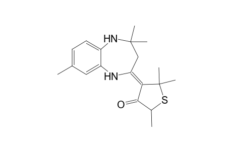 (4E)-4-(4',4',8'-Trimethyl-1',3',4',5'-tetrahydro-2H-1',5'-benzodiazepin-2'-ylidene)-2,5,5-trimethyldihydrothiophen-3(2H)-one