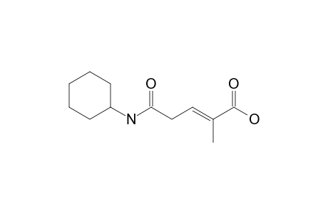 (E)-4-(Cyclohexylcarbamoyl)-2-methylbut-2-enoic acid