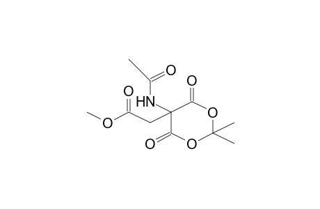 Methyl [5-(acetylamino)-2,2-dimethyl-4,6-dioxo-1,3-dioxan-5-yl]acetate
