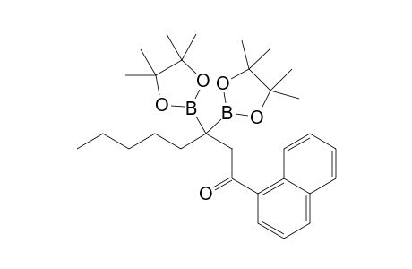 1-(naphthalen-1-yl)-3,3-bis(4,4,5,5-tetramethyl-1,3,2-dioxaborolan-2-yl)octan-1-one