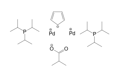 Mu-(Cyclopentadienyl)-Mu-isobutyrato-bis(triisopropylhosphan)dipalladium(I)