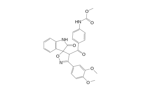 Methyl 4-[3'-(3,4-dimethoxyphenyl)-2-oxo-1H,4'H-spiro[indole-3,5'-isoxazol]-4'-ylcarbonyl]-phenylcarbamate