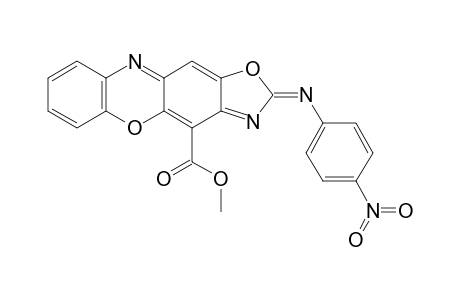 4-Methoxycarbonyl-2-(p-nitrophenylimino)oxazolo[5,4-b]phenoxazine