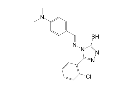 5-(2-chlorophenyl)-4-({(E)-[4-(dimethylamino)phenyl]methylidene}amino)-4H-1,2,4-triazol-3-yl hydrosulfide