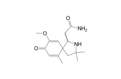 2-(9-methoxy-3,3,6-trimethyl-8-oxo-2-azaspiro[4.5]deca-6,9-dien-1-ylidene)acetamide