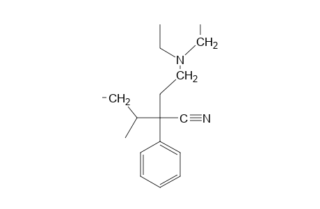 2-[2-(diethylamino)ethyl]-3-methyl-2-phenylvaleronitrile