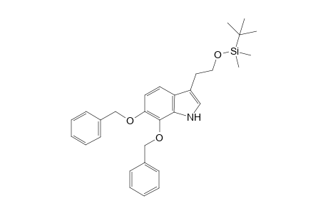 6,7-Bis(benzyloxy)-3-[2-(tert-butyldimethylsilyloxy)ethyl]indole