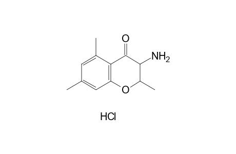 3-amino-2,5,7-trimethyl-4-chromanone, hydrochloride