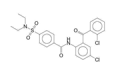 N-[4-Chloro-2-(2-chlorobenzoyl)phenyl]-4-(diethylaminosulfonyl)benzamide