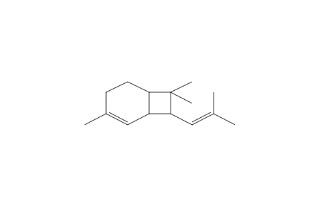 3,7,7-Trimethyl-8-(2-methyl-1-propenyl)bicyclo[4.2.0]oct-2-ene