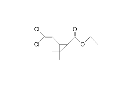 Ethyl 3-(2,2-dichlorovinyl)-2,2-dime-1-cy-clopropanecarboxylate