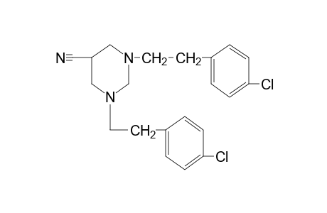 1,3-bis(p-Chlorophenethyl)hexahydro-5-pyrimidinecarbonitrile