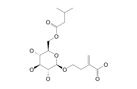 1-O-(4-HYDROXY-2-METHYLENE-BUTANOIC-ACID)-6-O-BETA-D-(ISOVALEROYL)-GLUCOPYRANOSIDE