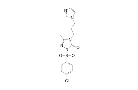 2-[(4-CHLOROPHENYL)-SULFONYL]-4-[2-(1H-INDOL-3-YL)-ETHYL]-5-METHYL-2,4-DIHYDRO-3H-1,2,4-TRIAZOL-3-ONE