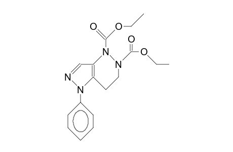 1-Phenyl-4,5,6,7-tetrahydro-pyrazolo(4,3-C)pyridazine-4,5-dicarboxylic acid, diethyl ester