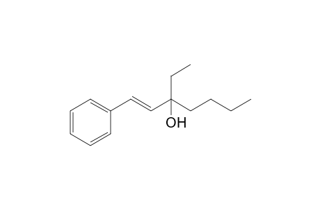 (E)-3-Ethyl-1-phenylhept-1-en-3-ol