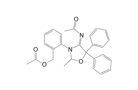 Acetamide, N-[3-[2-[(acetyloxyl)methyl]phenyl]-2-methyl-5,5-diphenyl-4-oxazolidi nylidene]-