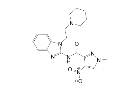 1-methyl-4-nitro-N-{1-[2-(1-piperidinyl)ethyl]-1H-benzimidazol-2-yl}-1H-pyrazole-3-carboxamide