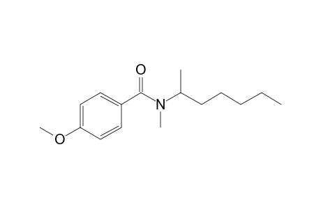 Benzamide, 4-methoxy-N-methyl-N-(hept-2-yl)-