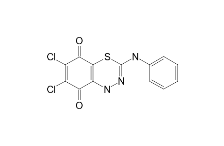 3-PHENYLAMINO-6,7-DICHLORO-1H-BENZO-[1,3,4]-THIADIAZINE-5,8-DIONE