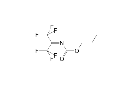 HEXAFLUOROACETONE, PROPYLOXYCARBONYLIMINE