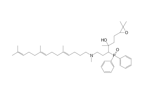 (14E,18E)-7-(Diphenylphosphinoyl)-2,3-epoxy-2,6,10.15,19,23-hexamethyl-10-aza-14,18,22-tetracosatrien-6-ol