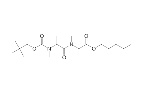 Alanylalanine, N,N'-dimethyl-N'-neopentyloxycarbonyl-, pentyl ester