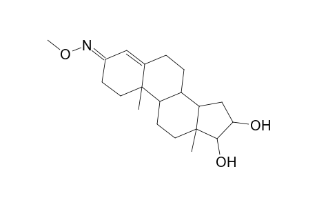 Androst-4-en-3-one, 16,17-dihydroxy-, O-methyloxime, (16.alpha.,17.beta.)-