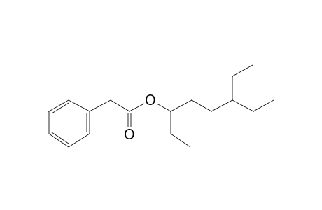 Benzeneacetic acid, 6-ethyl-3-octyl ester