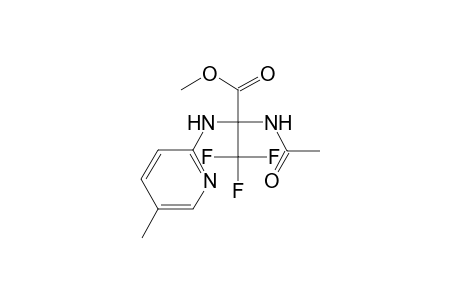 2-Acetylamino-3,3,3-trifluoro-2-(5-methyl-pyridin-2-ylamino)-propionic acid methyl ester