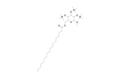 alpha-D-GLUCOPYRANOSIDE, METHYL 2,3,4-TRIS-O-(TRIMETHYLSILYL)-6-OCTADECANOYL-