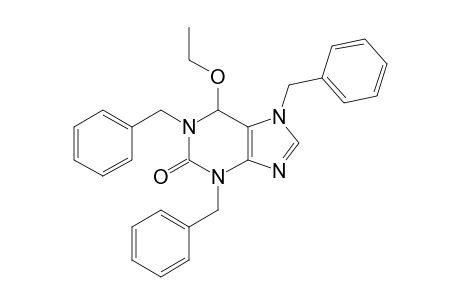 6-ETHOXY-1,3,7-TRIBENZYL-2-OXOPURINE