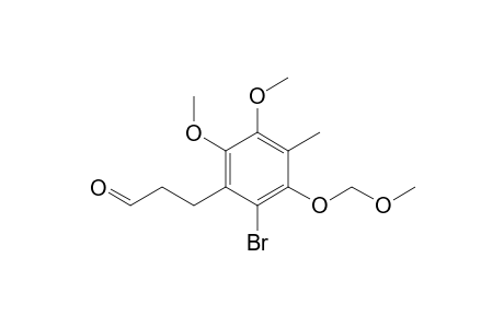 1-Bromo-3,4-dimethoxy-6-(methoxymethoxy)-5-methyl-2-(2-formylethyl)benzene