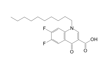 1-Decyl-6,7-difluoro-4-oxo-1,4-dihydro-3-quinolinecarboxylic acid